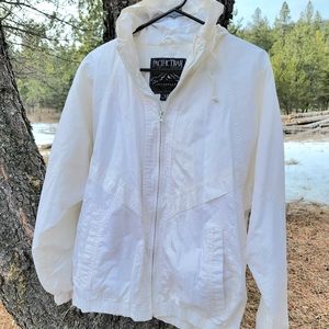 Pacific Trail white, women's medium windbreaker- Gently used